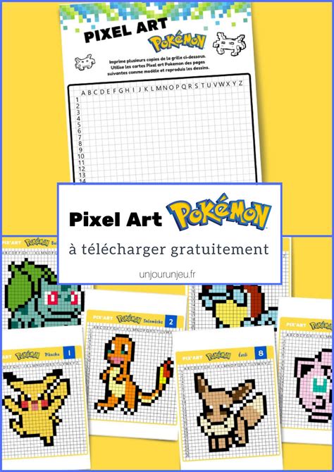 pixel art pokemon|pixel art pokemon à imprimer.